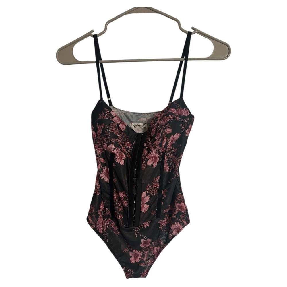 NWT Free People x Intimately FP Printed Night Rhythm Bodysuit - Picture 3 of 9